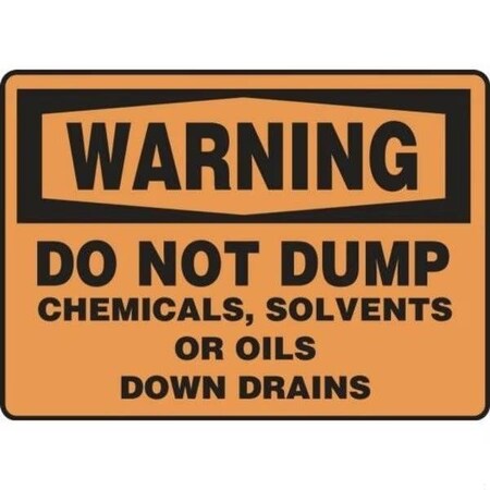 Accuform OSHA WARNING SAFETY SIGN DO NOT DUMP MCHL339XL